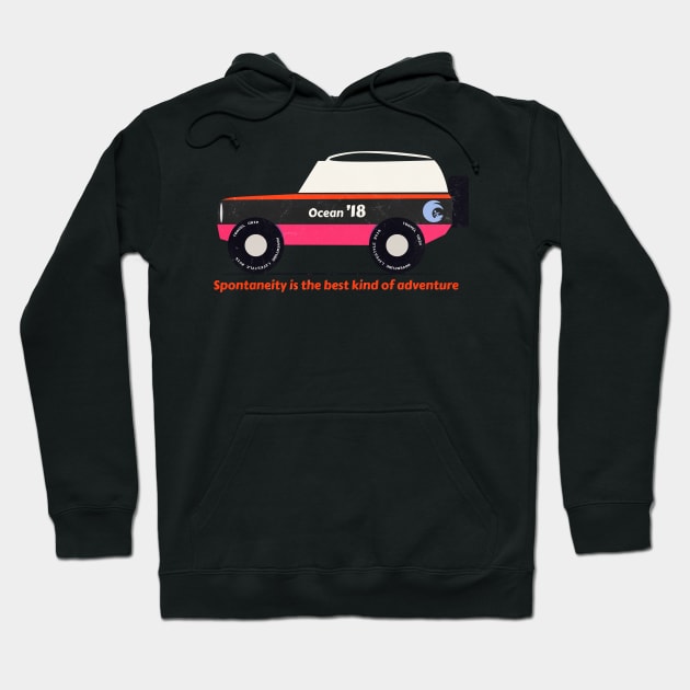 Ocean 18 car Hoodie by Woohoo